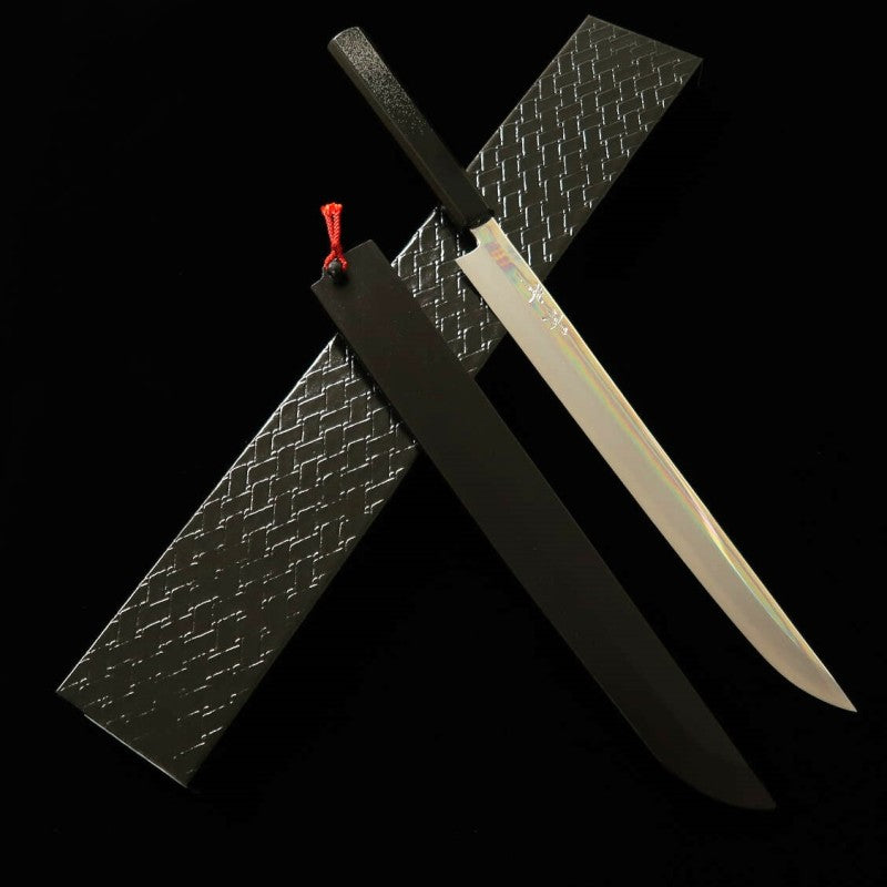 景清 KAGEKIYO VG10 鏡面 平目柄  剣型柳刃 (270/300mm)
