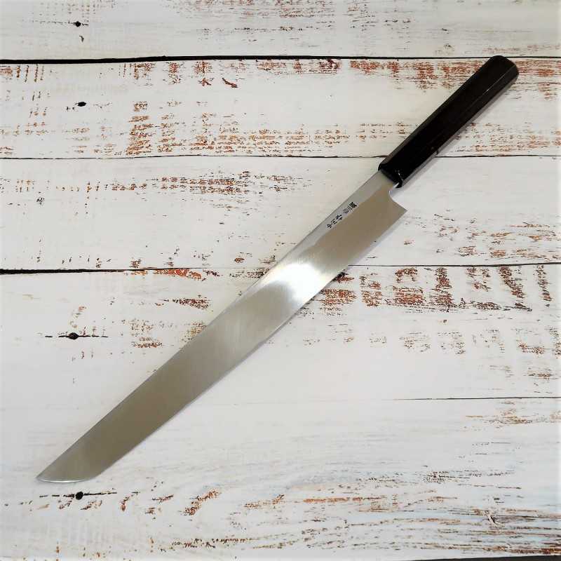 三浦佩MIURA Obidama 先丸柳刃 白紙二号 黒檀八角柄 （270/300mm）