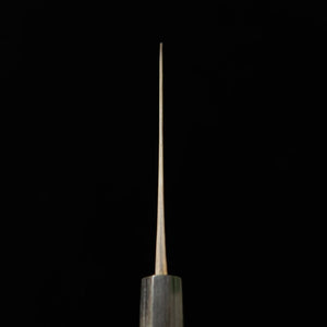 Anryu ANRYU Santoku Aogami Super Martelé Finition noire Manche octogonal en bois de violette (180 mm)