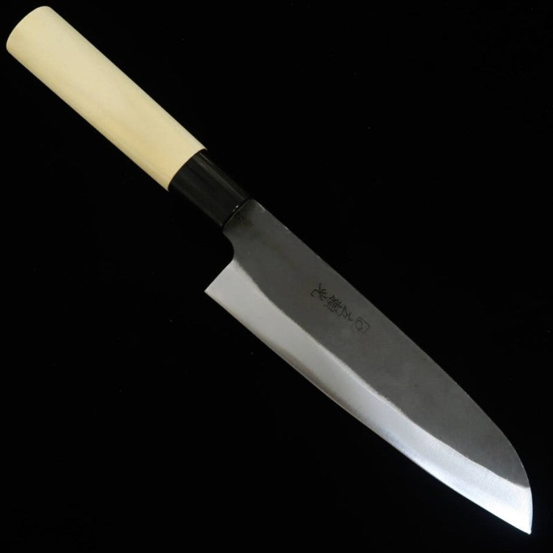 左頼光 HIDARI YORIMITSU 三徳 SK材 黒打ち 朴柄 （165mm）