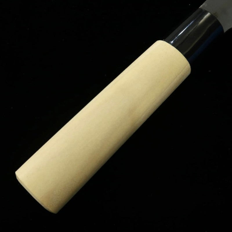 Hidari Yorimitsu HIDARI YORIMITSU Santoku acier SK, finition noire, manche en bois de magnolia (165 mm)