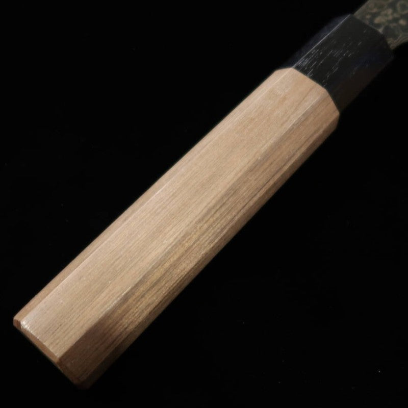 Santoku KAGEKIYO ZA-18 Black Dyed Damascus Walnut Octagonal Handle (180mm) 
