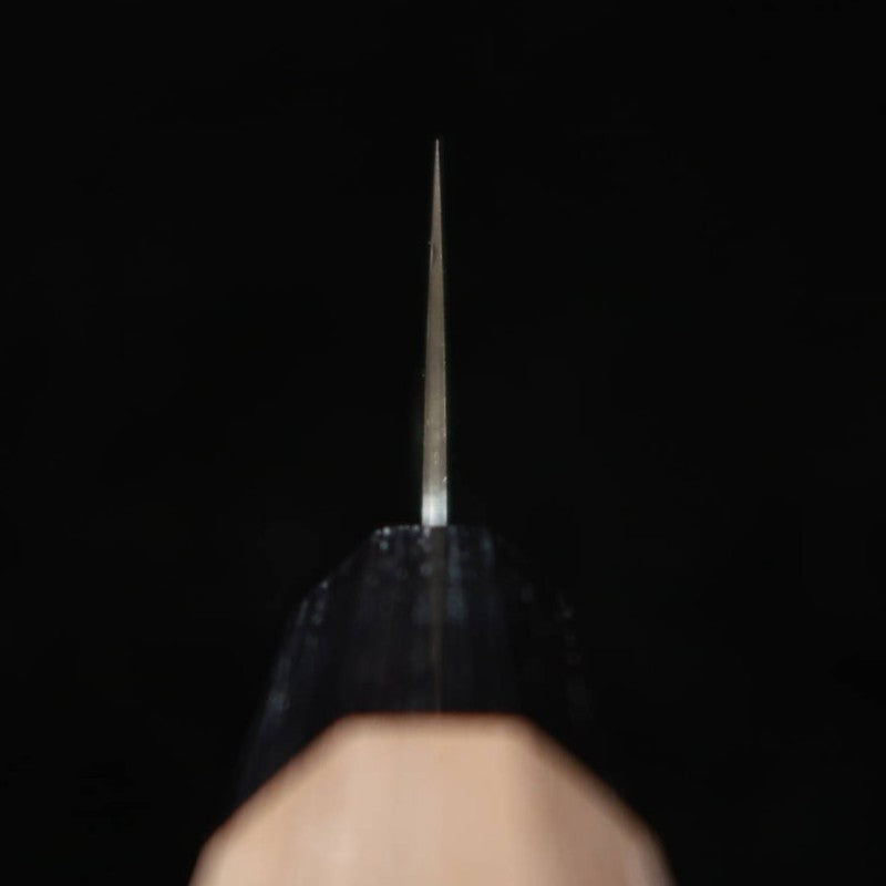 Santoku KAGEKIYO ZA-18 Black Dyed Damascus Walnut Octagonal Handle (180mm) 