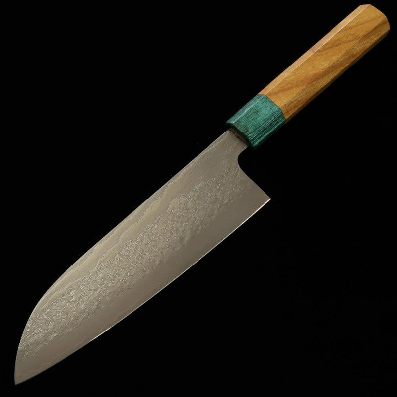 STYLE-K 黒崎 真 - 木霊 - 三徳 VG10W ダマスカス 欅柄 (170mm