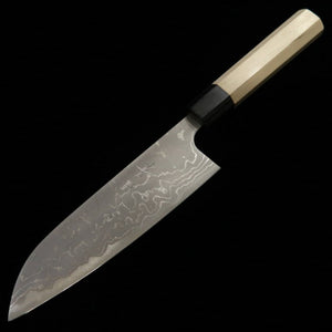 MASAKAGE Shimo Santoku Shirogami nº2 Damasco (170 mm)