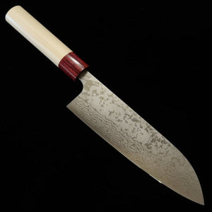昌景 MASAKAGE 霧 三徳 VG10 ダマスカス 朴柄 (170mm)