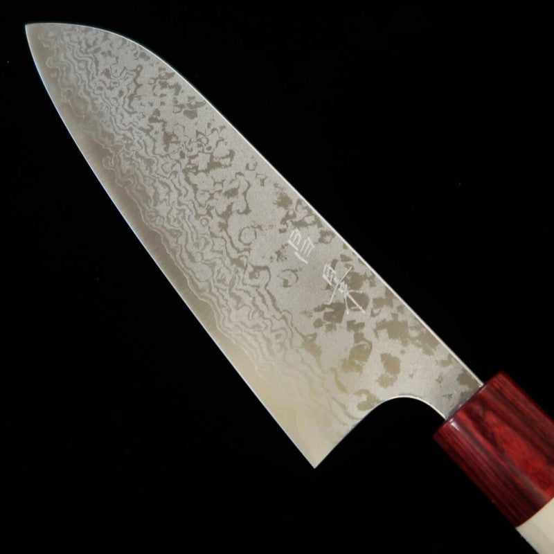 昌景 MASAKAGE 霧 三徳 VG10 ダマスカス 朴柄 (170mm)