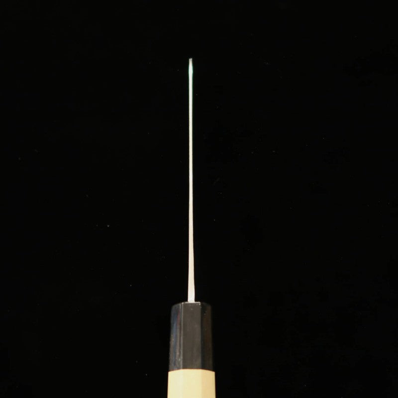 三浦 MIURA 三徳 青紙一号 ステンクラッド 黒打ち 朴水牛柄 (165mm)