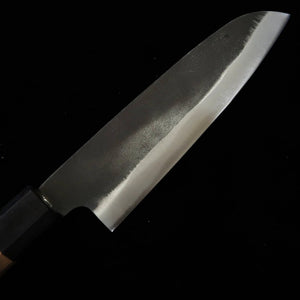 MIURA Santoku Aogami No. 2 black finish Walnut handle (165mm) 