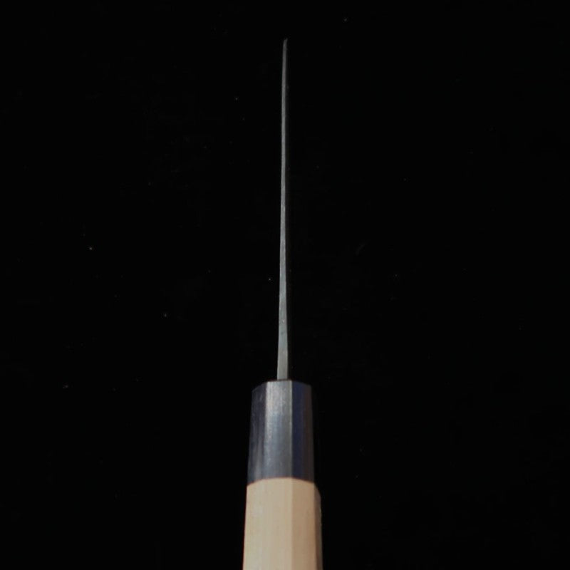 MIURA Santoku Aogami No. 2 black finish Walnut handle (165mm) 