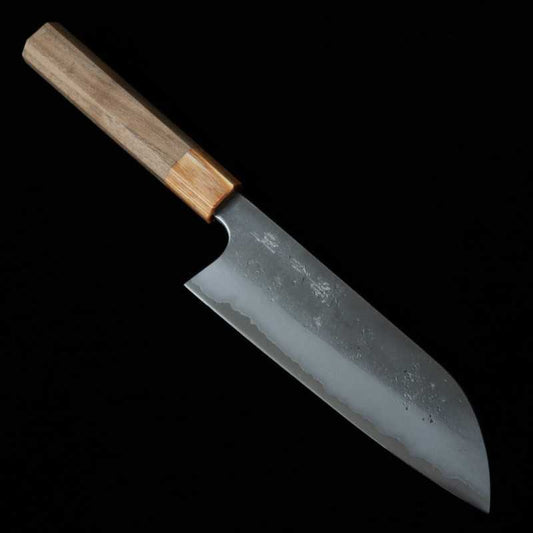 三浦 MIURA 青紙二号 梨地 三徳 ウォルナット八角柄 (165mm)