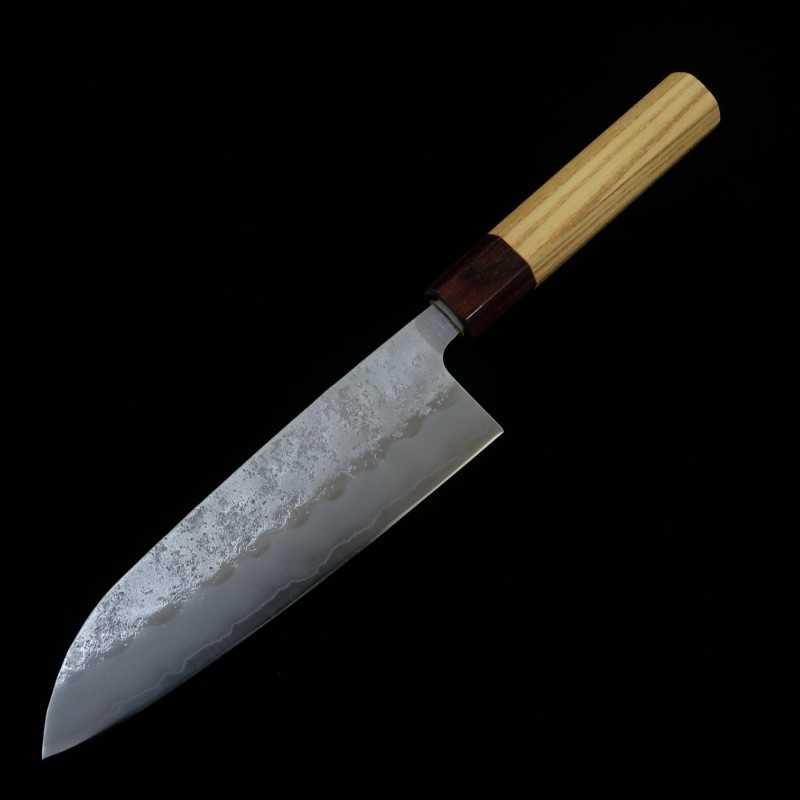 Santoku MIURA Ginsan stainless steel with Zelkova Handle (165mm)