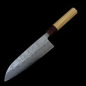 Santoku MIURA Ginsan stainless steel with Zelkova Handle (165mm)