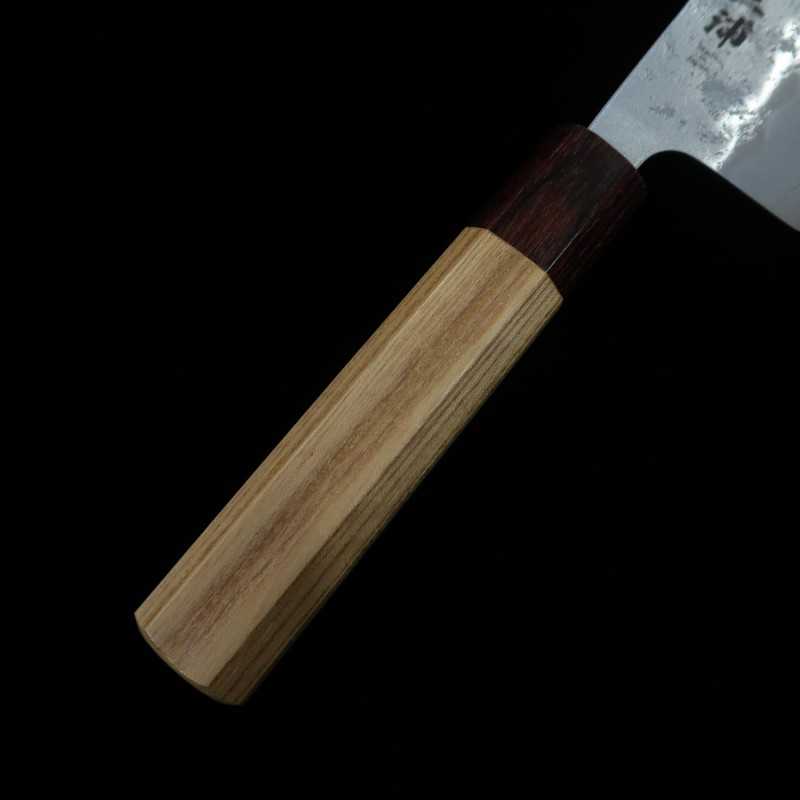 Santoku MIURA Ginsan stainless steel with Zelkova Handle (165mm)