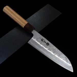 Santoku MIURA Ginsan stainless steel with Zelkova Handle (165mm)
