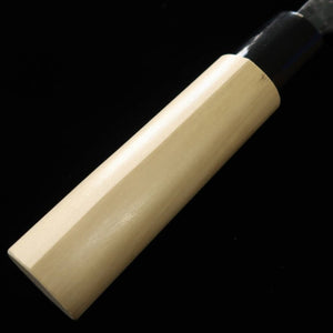 MIURA Santoku Matsukaze Aogami No.2 Black finish Oak handle (165mm) 