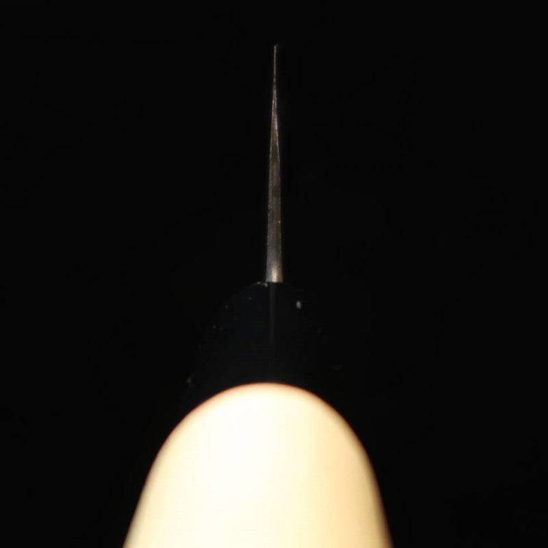 MIURA Santoku Matsukaze Aogami No.2 Black finish Oak handle (165mm) 