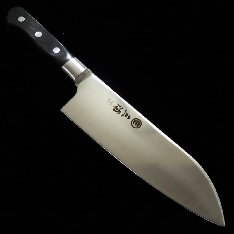MIURA Santoku Acero molibdeno Mango laminado negro (170 mm)
