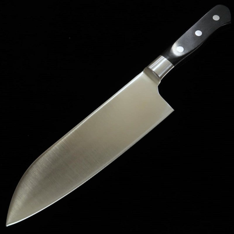 MIURA Santoku Acero molibdeno Mango laminado negro (170 mm)