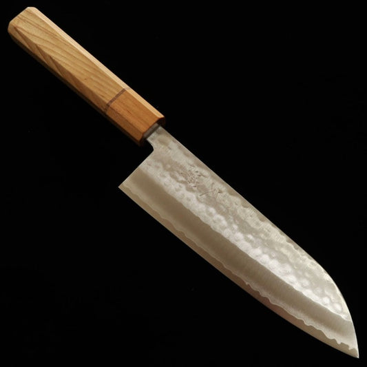 三浦 MIURA 三徳 五月雨 V1 鎚目 桜アッシュ柄 (170mm)