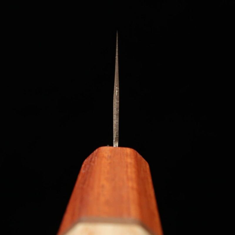 三浦 MIURA 三徳 五月雨 V1 鎚目 花梨/アッシュ柄  (170mm)