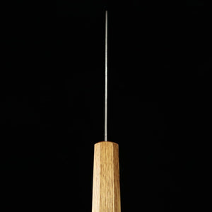Miura, Santoku, acier Gin-3, damas blanc, martelé, manche laqué (165 mm).