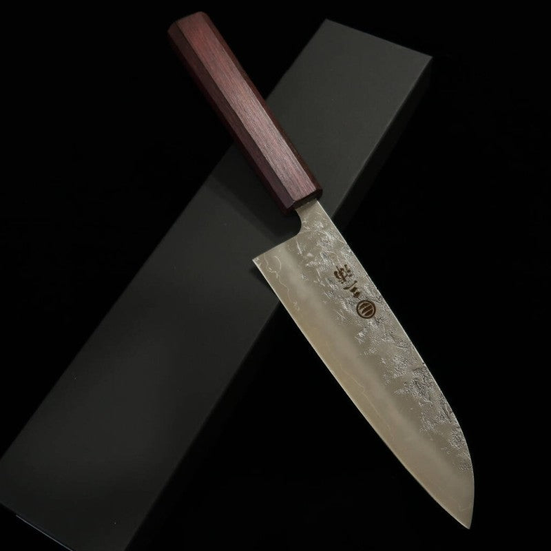 MIURA Miura Santoku SLD Acabado Nashiji Mango octogonal de roble (165 mm)