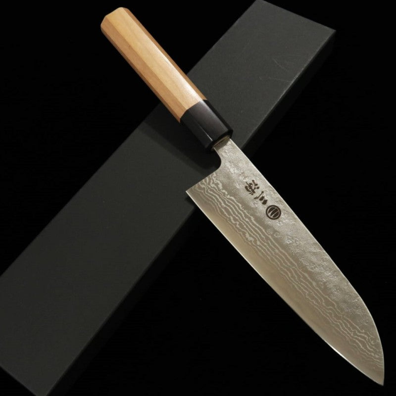 Miura MIURA santoku 440C acabado mate, damasco, mango octogonal de sakura (165 mm)
