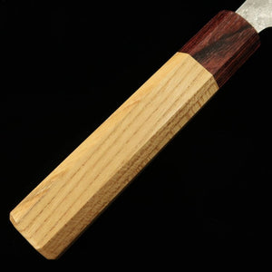 Santoku MIURA 440C Satin Damascus Oak Octagonal Handle (165mm)
