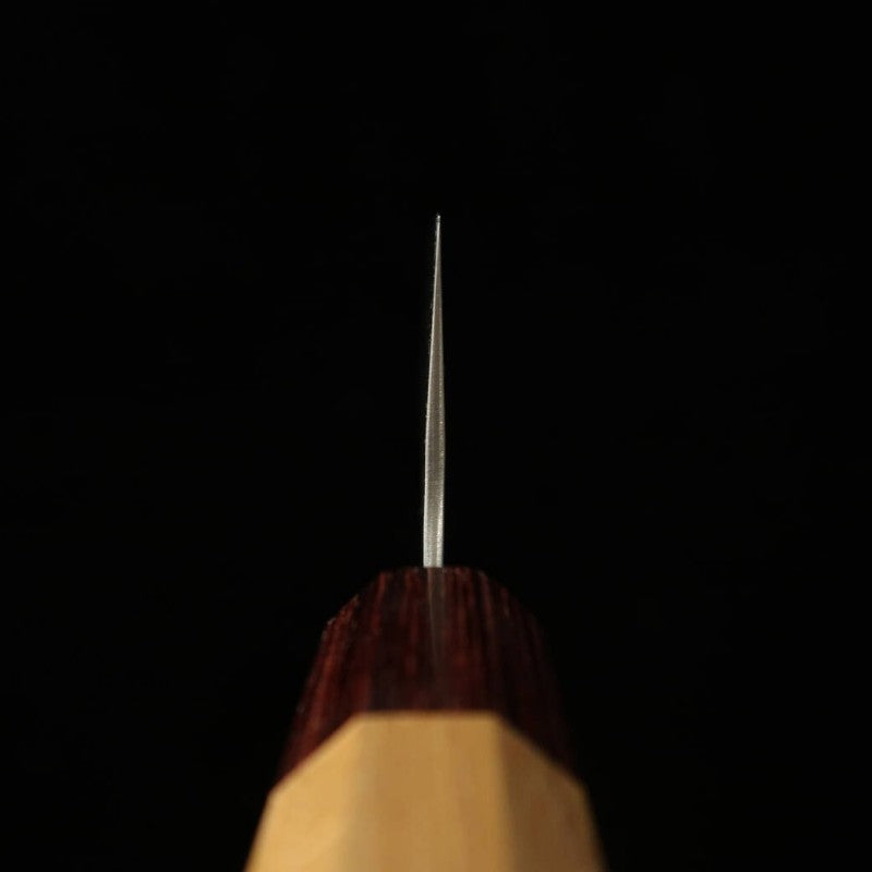 Santoku MIURA 440C Satin Damascus Oak Octagonal Handle (165mm)