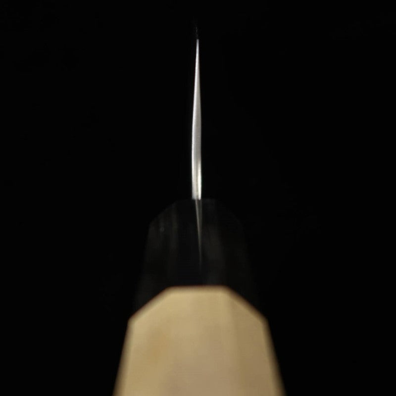 MIURA Santoku AUS10, Damas mat martelé, manche en bois de magnolia octogonal (165 mm)