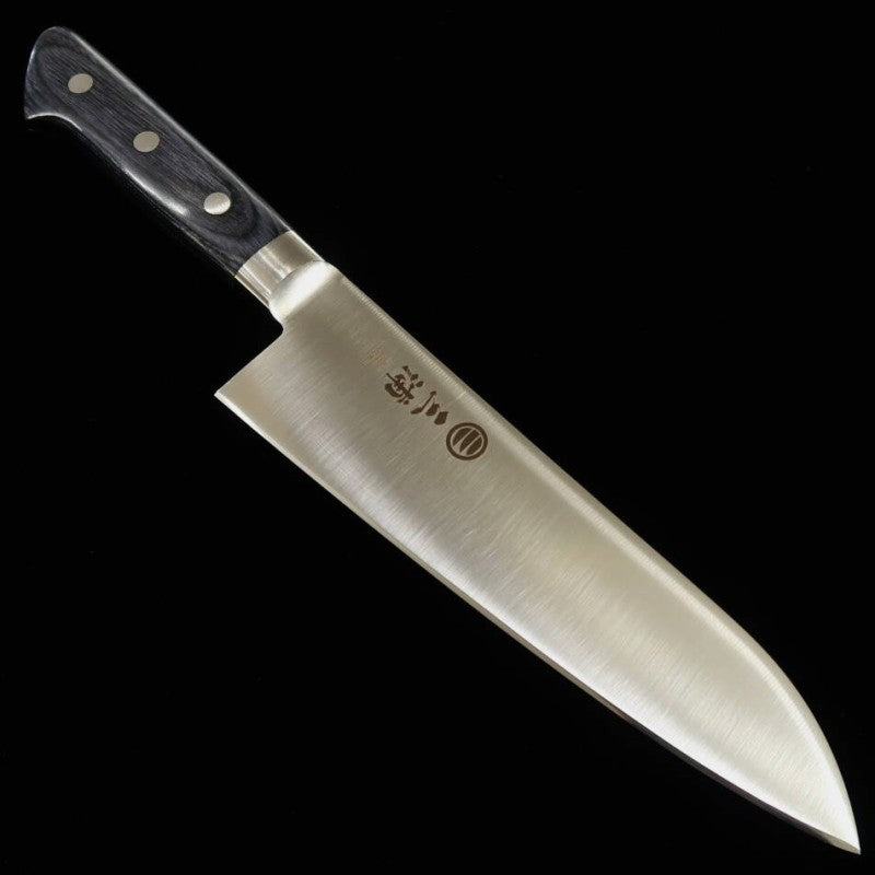 MIURA Miura santoku AUS8, mango de laminado azul (180 mm)