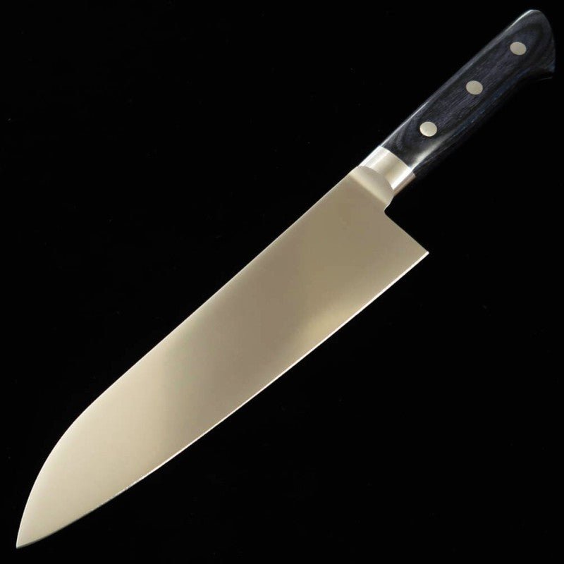 Santoku MIURA AUS8 Blue Plywood Handle (180mm) 