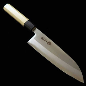 MIURA acero Shirogami nº 1 laminado Santoku (165 mm)