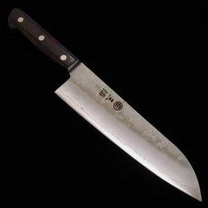 三浦 MIURA 三徳  銀紙三号 鍔無し パープル柄 (180mm)