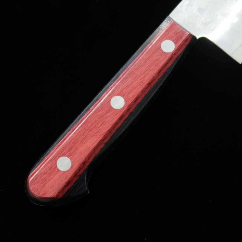 MIURA Santoku acero Gingami nº3 mango de laminado rojo (165/180 mm)