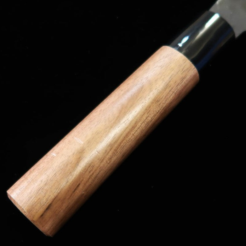MIURA, santoku, acero Shiro-gami nº 2, acabado negro, mango de nogal americano (165 mm)