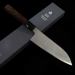 二唐刃物鍛造所 NIGARA VG10 槌目ダマスカス 三徳 ウェンジ柄 (180mm)