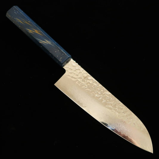 Santoku SAKAI TAKAYUKI Saiseki VG10 Damascus Hammered (170mm) 