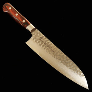 堺孝行 SAKAI TAKAYUKI 三徳 VG10 33層 ダマスカス 鎚目 マホガニー柄 (180mm)