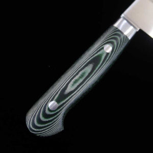 Santoku SUISIN INOX PREMIUM cabo em micarta, verde/preto (180mm)