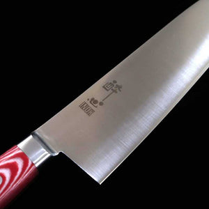 SUISIN INOX PREMIUM santoku mango de micarta rojo/blanco (180 mm)