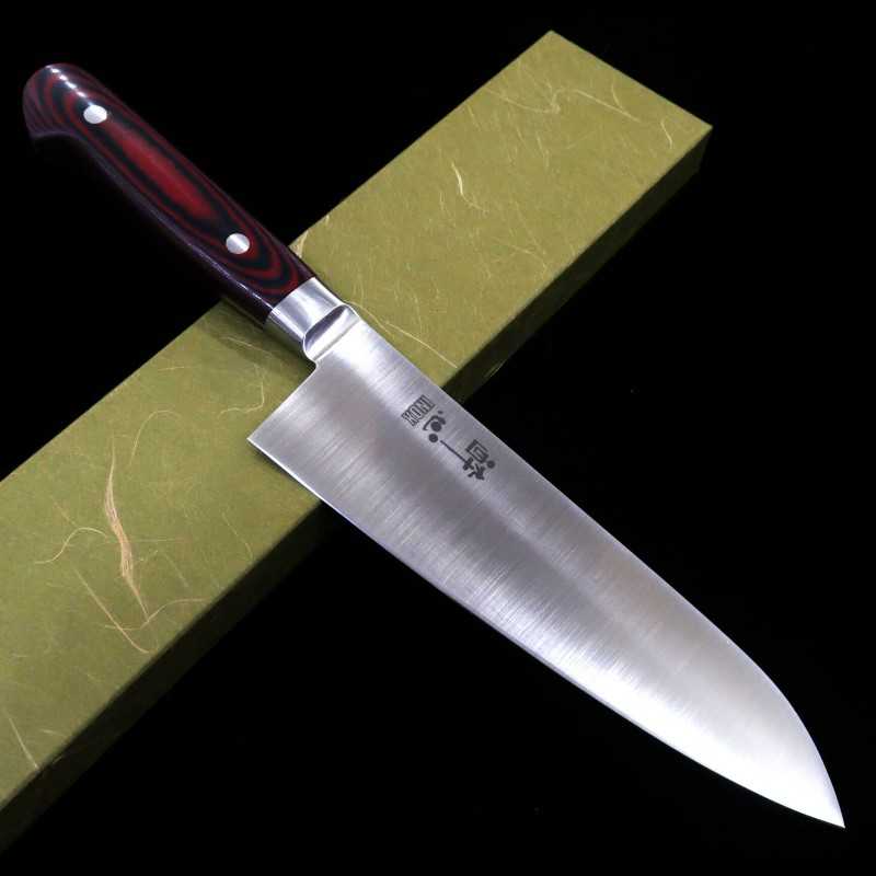 酔心 SUISIN INOX PREMIUM 三徳 マイカルタ ハンドル 赤/黒 ( 180mm)
