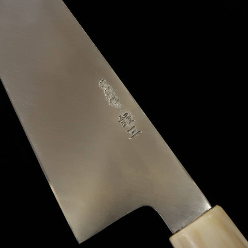 MIURA OBIDAMA, Gyuto à simple tranchant, Gin-san No.3, Finition Kasumi (240 mm)