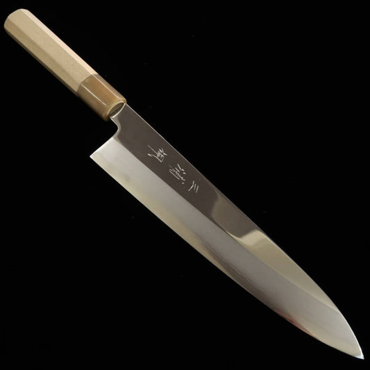 Gyuto MIURA Obidama Single-edged Ginsan steel, Mirror finish, octagonal handle (240mm) 