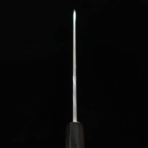 Gyuto Miura Obidama Single-edged Blue steel No. 2, Ebony Silver-wrapped Handle (240mm) 