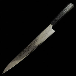 MIURA Miura sujihiki Uzunami SLD inoxidable mango octogonal de roble lacado (240 mm)