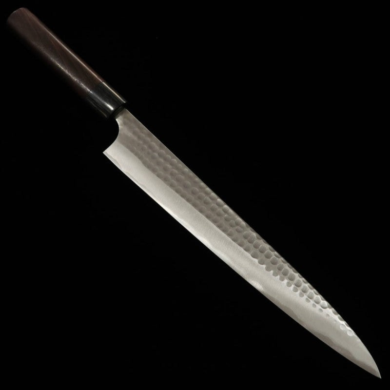 安立ANRYU 筋引 青紙二号 鎚目 紫檀柄 （270mm）