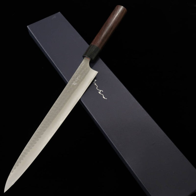 Anryu SUJIHIKI Aogami 2 martelé Manche en palissandre (270 mm)