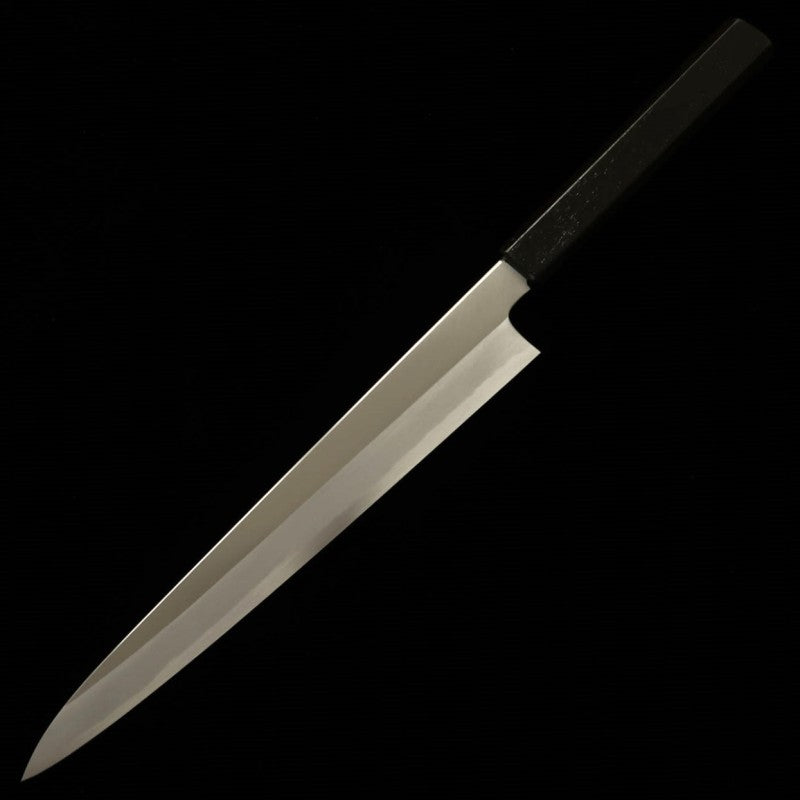 Kagekiyo KAGEKIYO, Acier Blanc No.2, manche octogonal laqué, Sujihiki (240 mm)